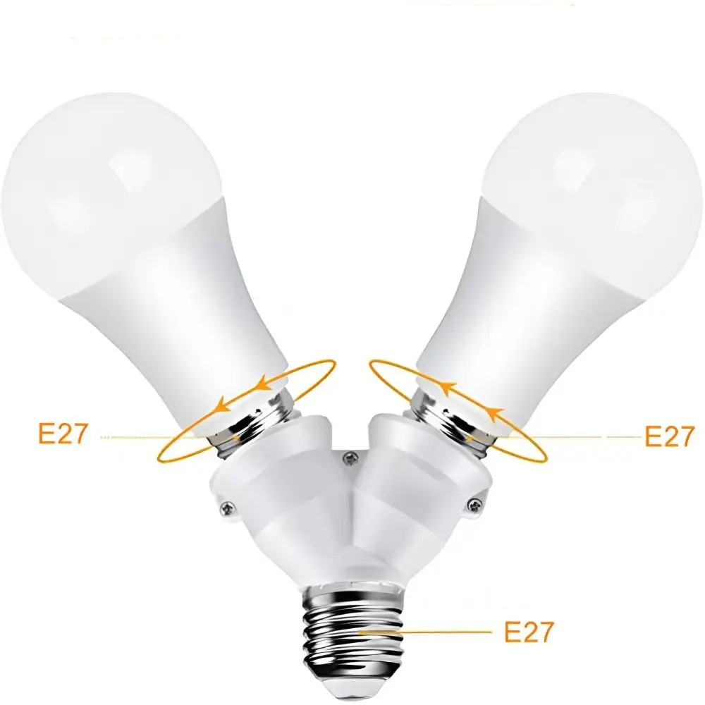 Splitter 2 w 1/3 w 1/4 w 1/5 w 1/6 od 1 E27 do E27 gniazdo lampy uchwyt Adapter żarówki uchwyt żarówki LED podstawy lampy