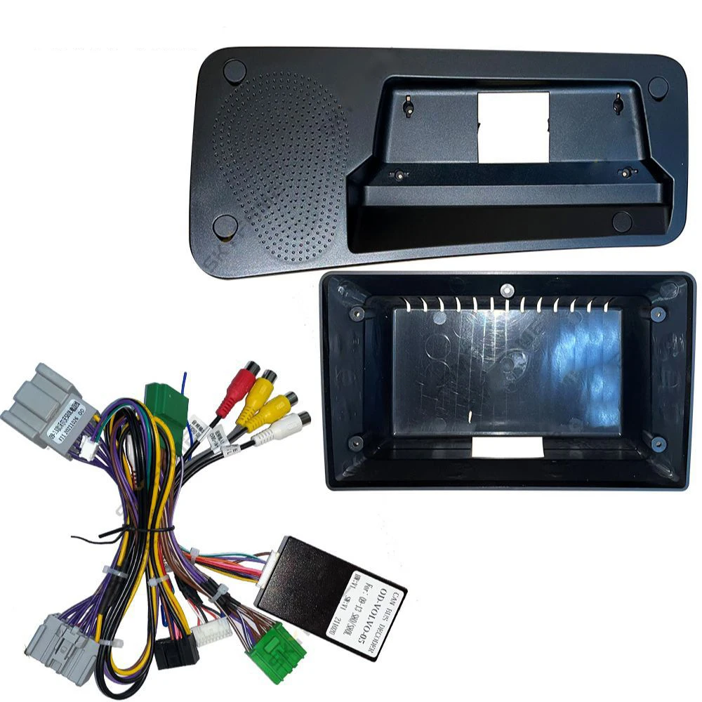 Android Car Video Radio 9inch Frame for S80 2006-2012 with RCA Cable Wiring Harness Accessories Bezel Kits