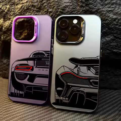 Cool Black Sports Car Matte Phone Case for Oppo A6 F31 A5x A5 A3x A60 A79 A98 A1 A78 A58 A38 A18 A57 A76 A36 A17 A94 Pro 4G 5G