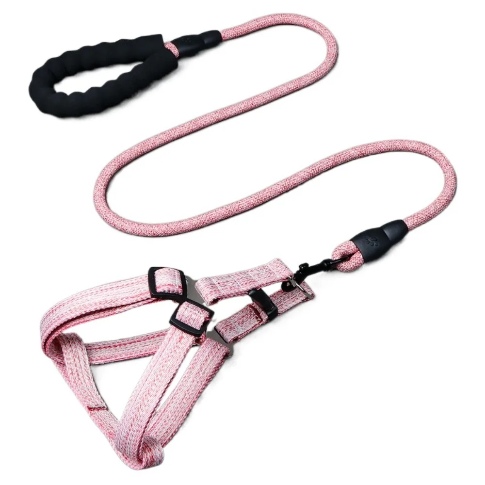 

Adjustable Dog Harness and Leash Set Lightweight Soft Pet Chest Strap Comfortable Escape Proof Cat Collar Lead Leash Travel