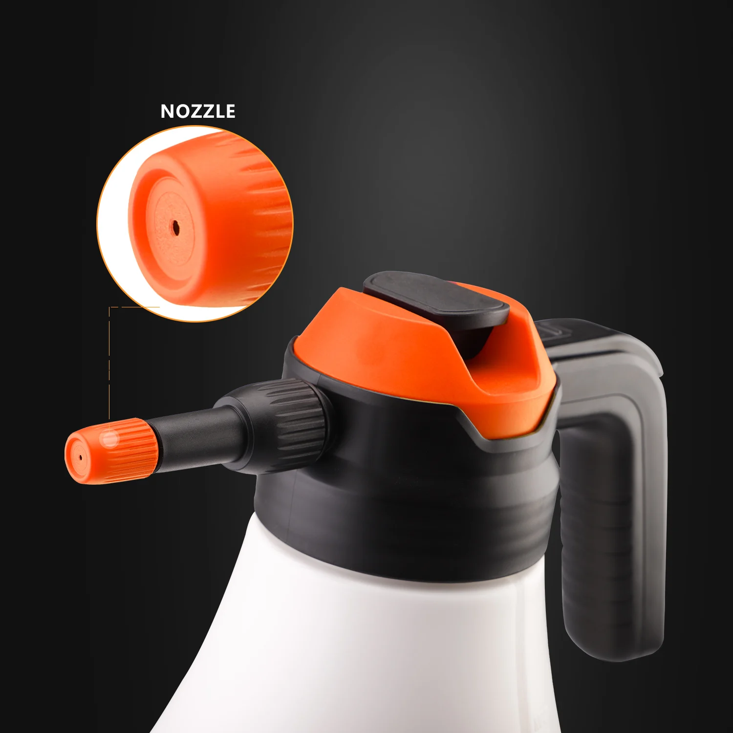 SPTA 1.8L Cordless Charing Car Sprayer Foam Manual Pressure Pot Watering Bottle For Household Window Washing