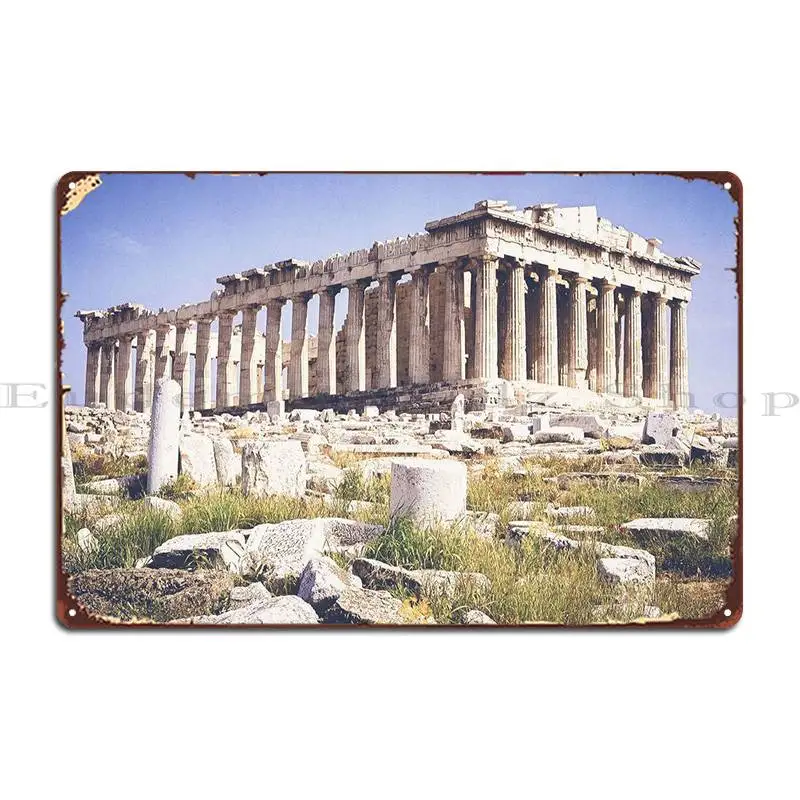 Parthenon Acropolis Athens Metal Plaque Poster Mural Cinema Custom Designs Plaques Tin Sign Poster