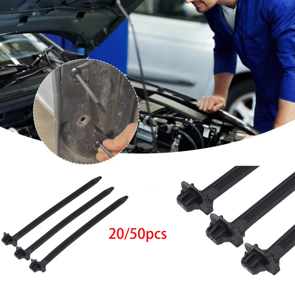 

20/50Pcs New Nylon Cable Tie Buckle Practical Universal Fastening Rings 165*8mm Reusable Anti-Corrosion Tie Car Daily Repair