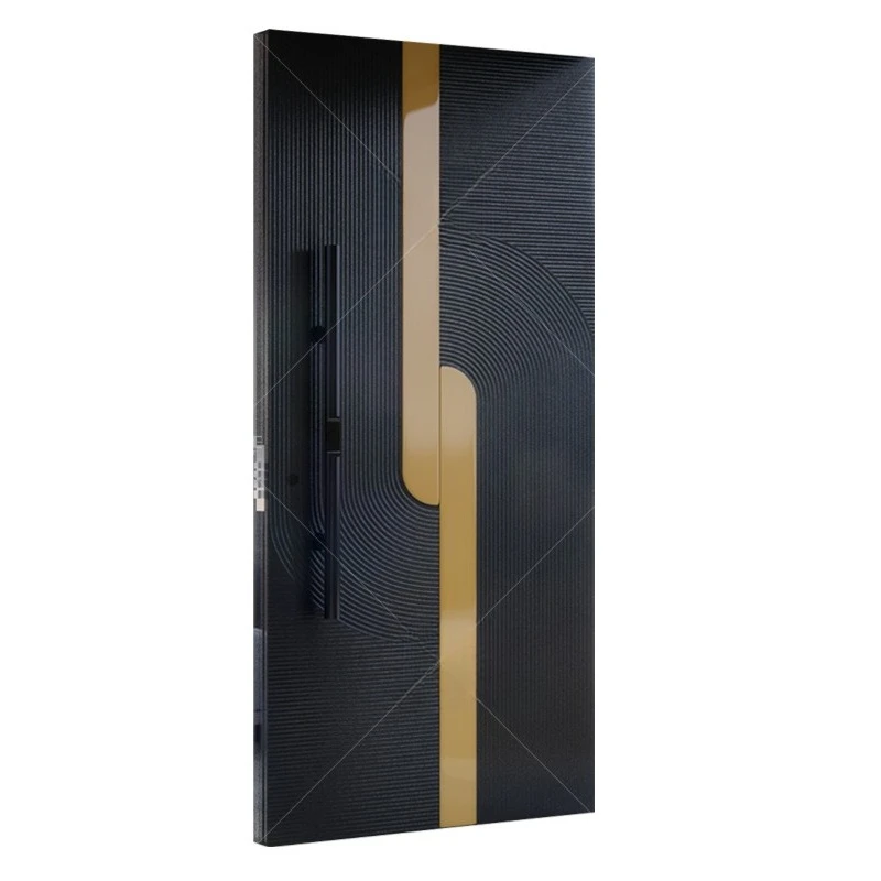 

Modern high-end villa swivel door with smart lock Class A anti-theft security password fingerprint entry door