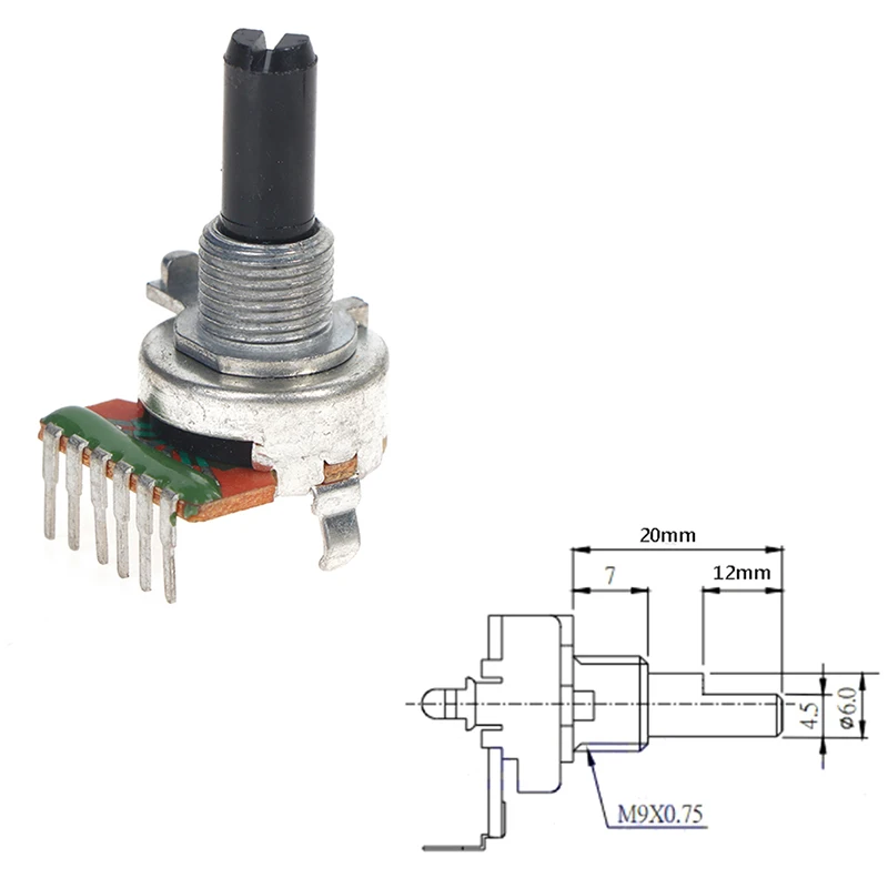 Imagem -06 - Amplificador de Canal Duplo 161 tipo B10k B50k B100k Amplificador Potenciômetro de Equilíbrio Pés 1pc