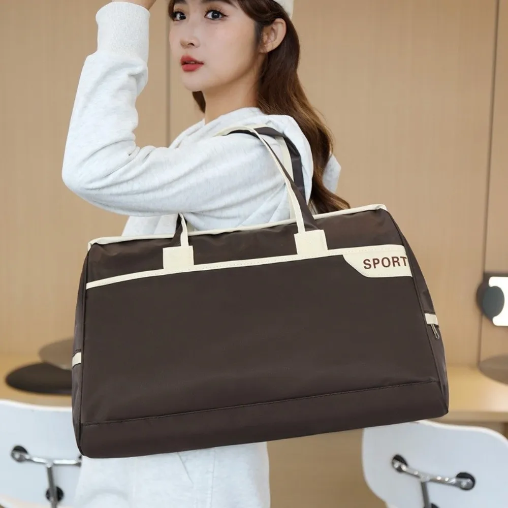 

Korean style Travel Luggage Bag Waterproof Single Shoulder Sports Fitness Handbag Large Capacity Carrying Gym Bag Yoga
