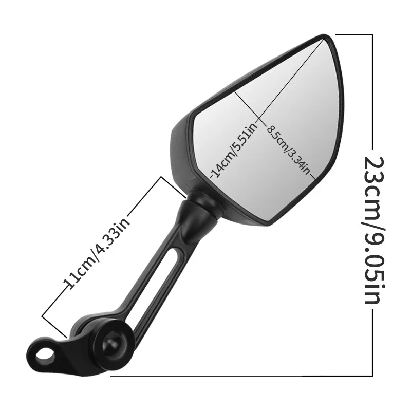 Modification Accessories Electric Vehicle Retro Universal Rearview Mirror Street Bike Sports Bike Reverse Rearview Mirror