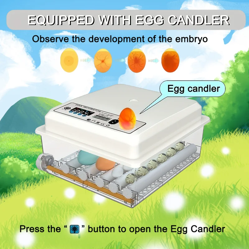 

16Egg Incubator with Automatic Egg Turning and Humidity Control, Incubators for Hatching Eggs, Chicken, Ducks, Goose, Pigeon, Qu