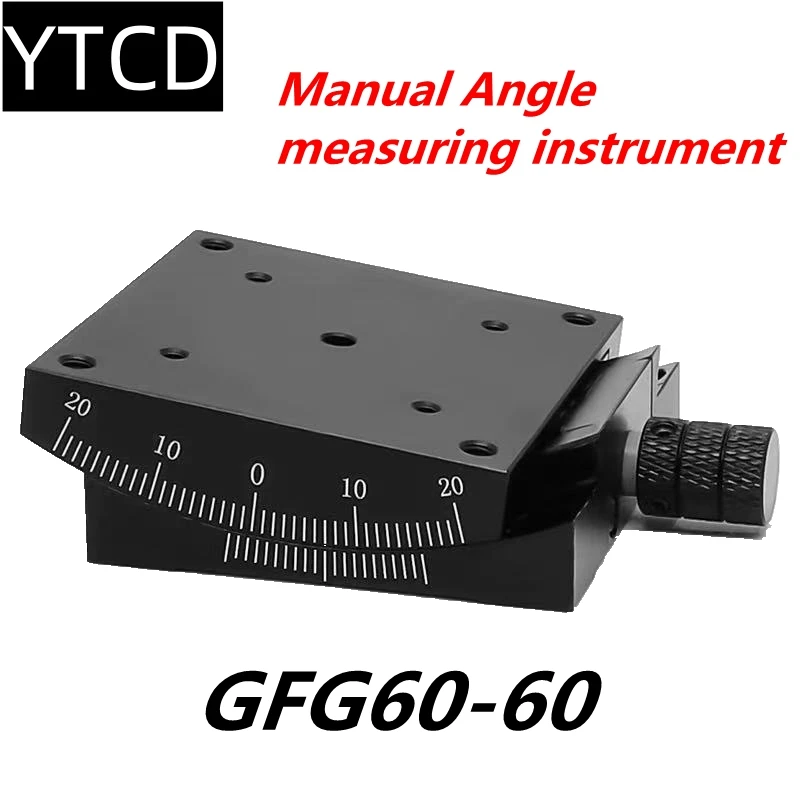 Manueller X-Achsen-GFG40/60-Schiebetisch, Winkelmessgerät für Radiantwinkel, Schwenktisch mit Linearführung zur Messung von Verschiebungen – Detail 8