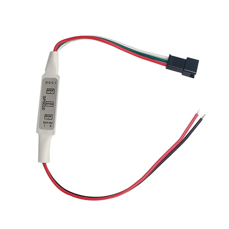 SP002E Mini RGB LED Controller Intelligent Running Water Illusionled Strip Light Controller 3-Key DC 5-24V-Y41A