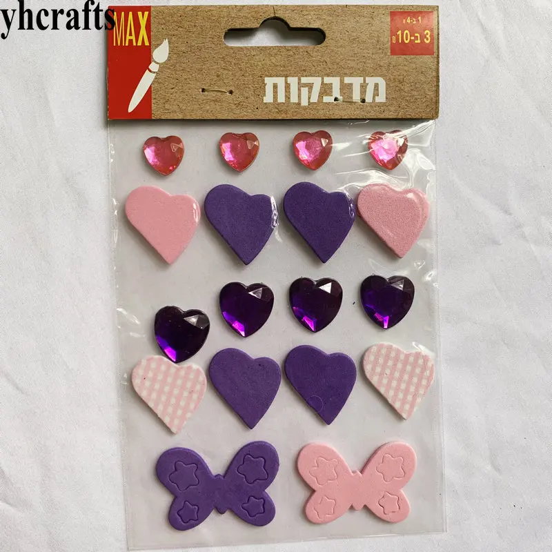 Pegatinas de espuma 3D con forma de corazón, decoración de San Valentín, manualidades de boda, regalos, promoción, barato, OEM, 1 g/lote