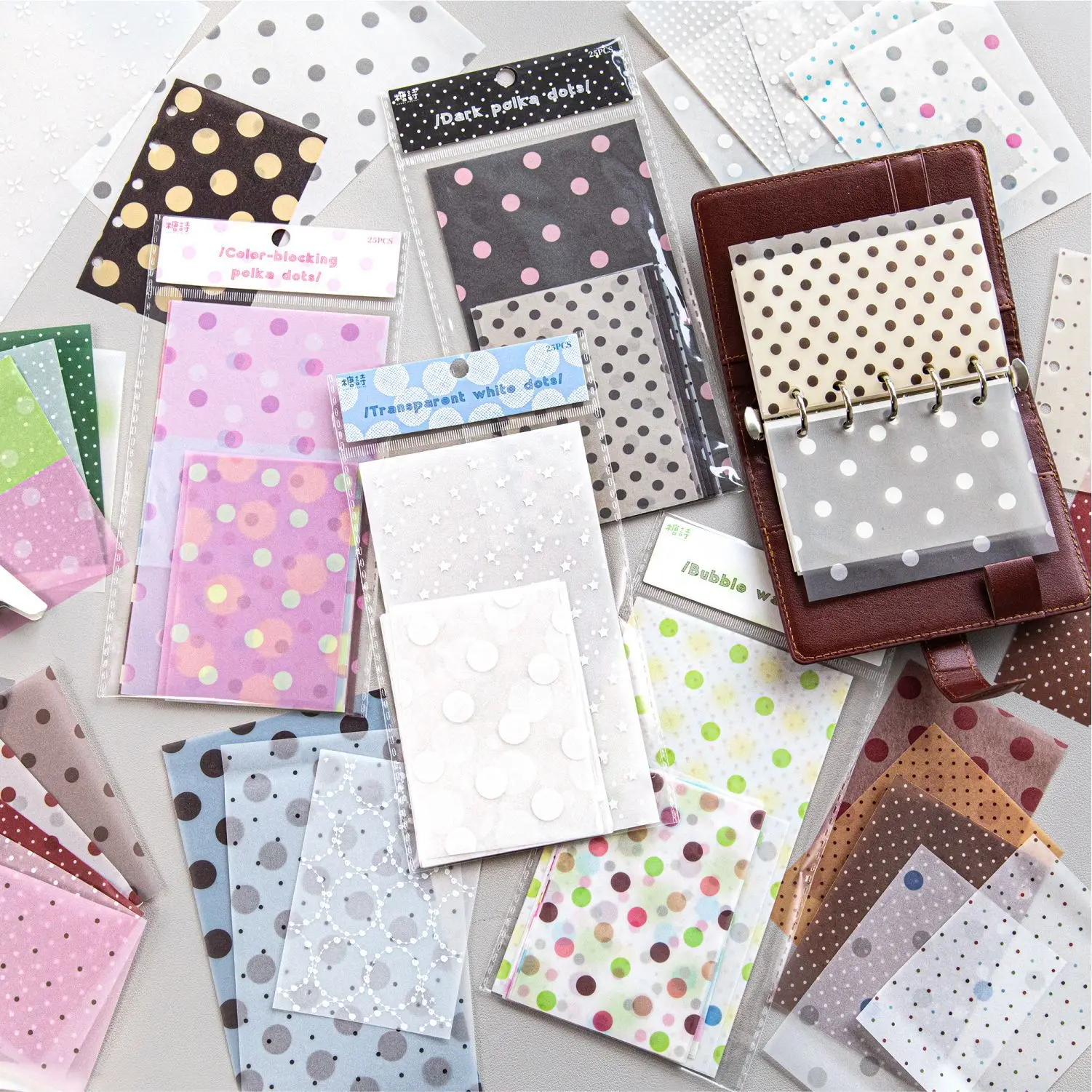 

25pcs/lot Memo Pads Material Paper Wave Point Laboratory Junk Journal Scrapbooking Retro Background Decoration