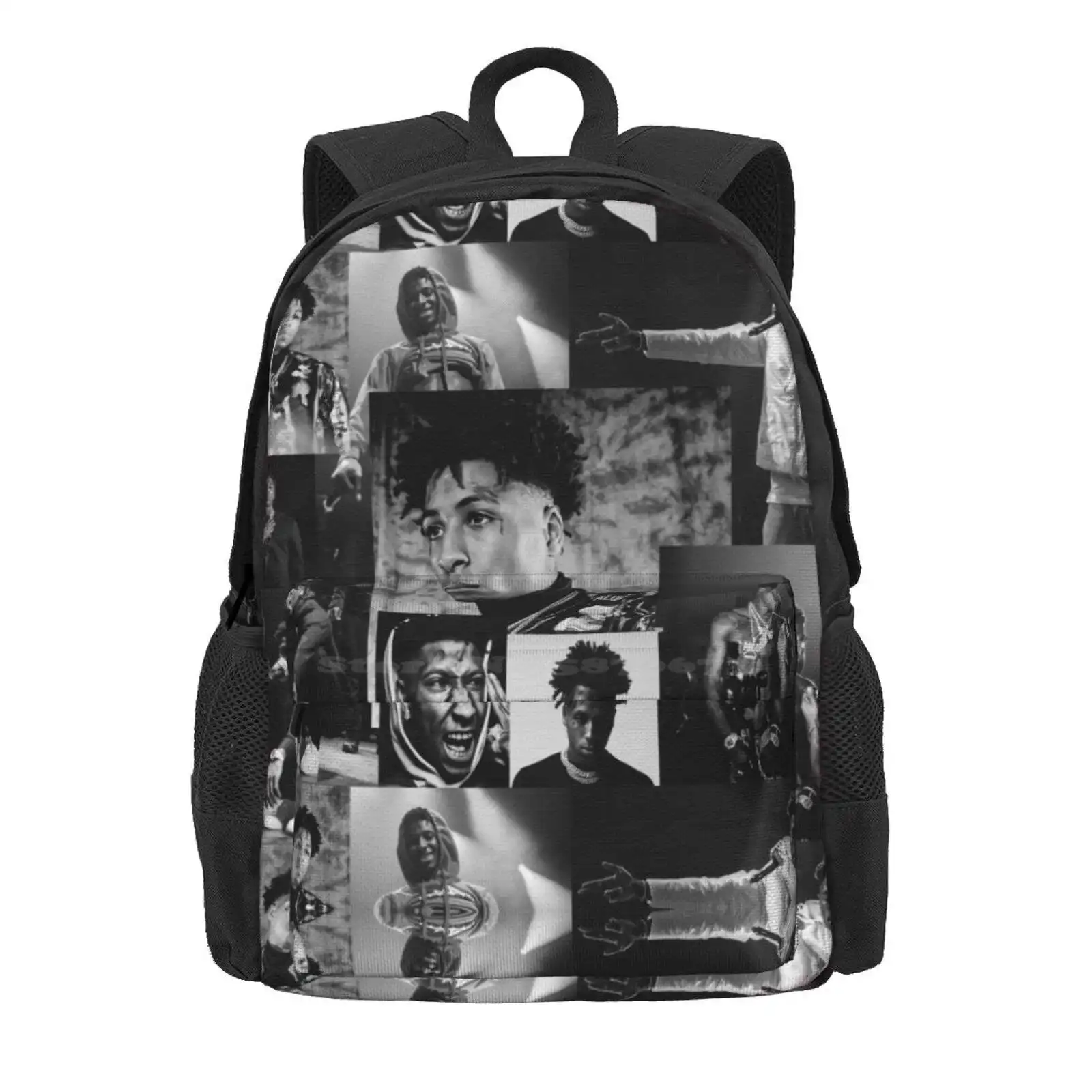 Youngboy | B&W Never Broke Again Collage Hot Sale Schoolbag Backpack Fashion Bags Never Broke Again Al Youngboy 2 38 Baby Until