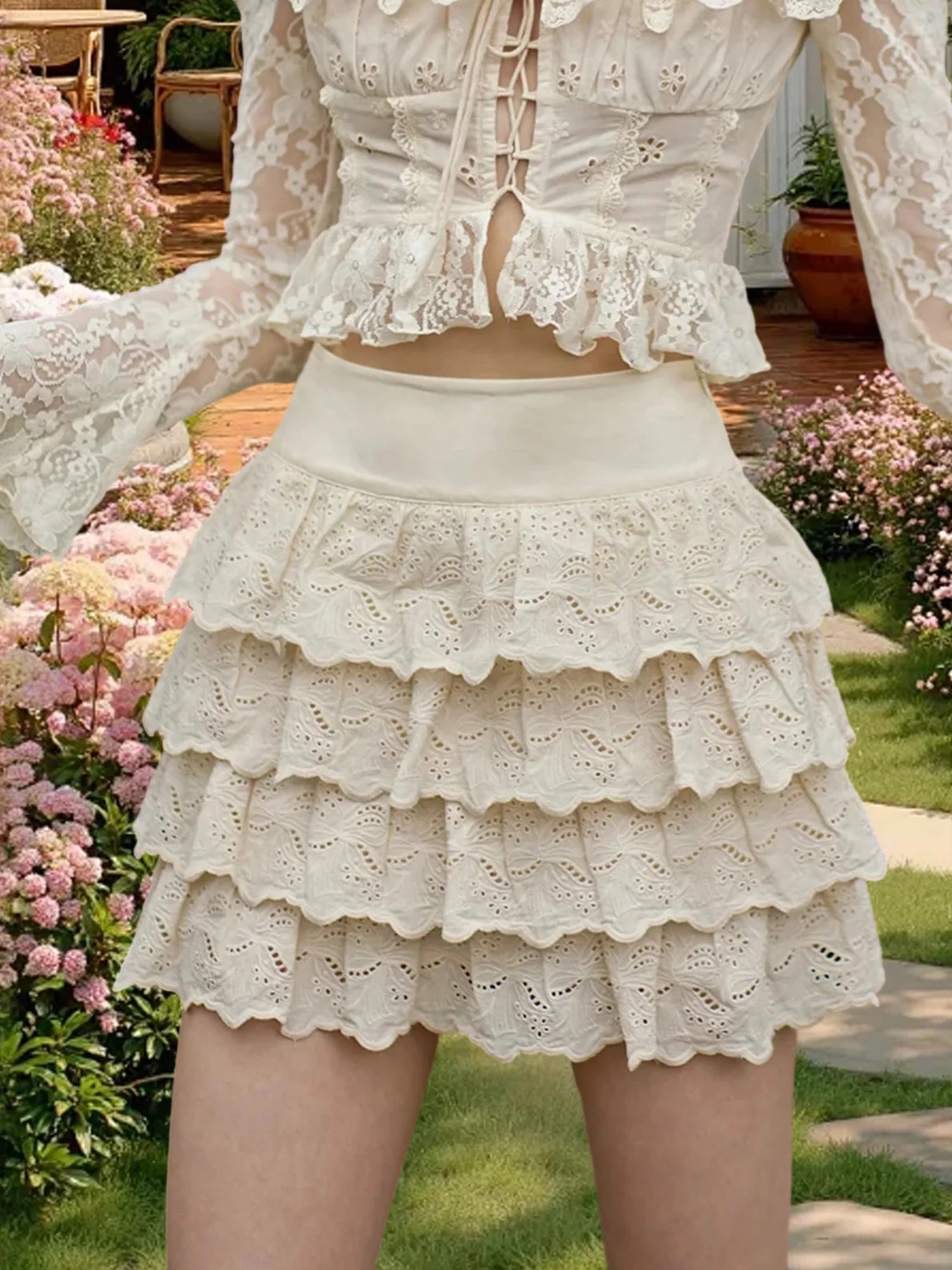 

Elegant Floral Print Maxi Skirt with Ruffled Hemline Perfect for Beach Vacations Date Nights and Special Occasions