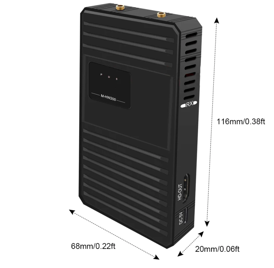 Transmisor y receptor de vídeo inalámbrico, 5,8G, wifi, HDMI, 200M, a 4RX 1TX, USB para alimentación 1080P, 60Hz, extensor de Audio y vídeo para cámara y PC