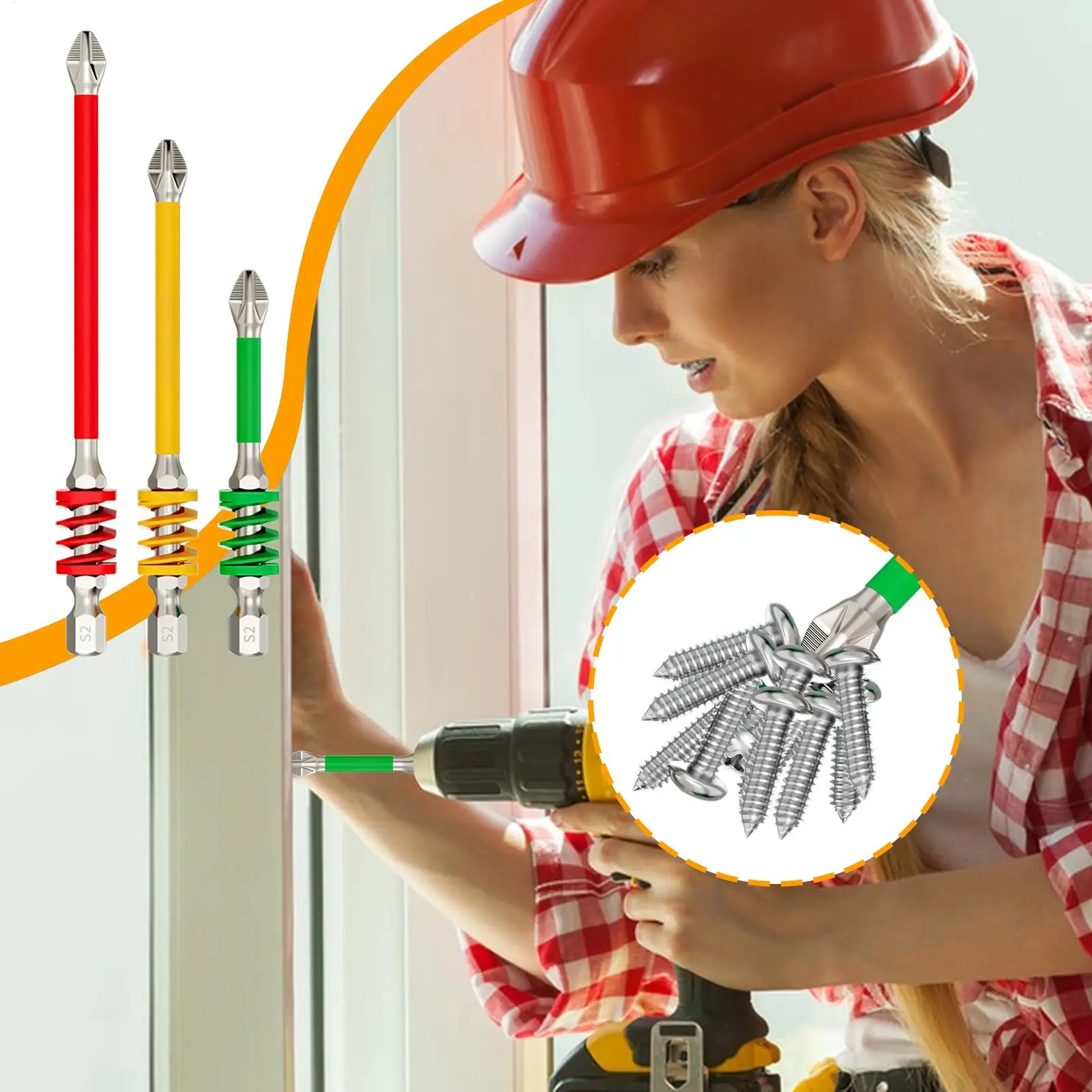 Screwdriver Bits For Drill Electricians Screwdriver Bit Spring Precision Drill Attachment For Home Automotive Mechanic