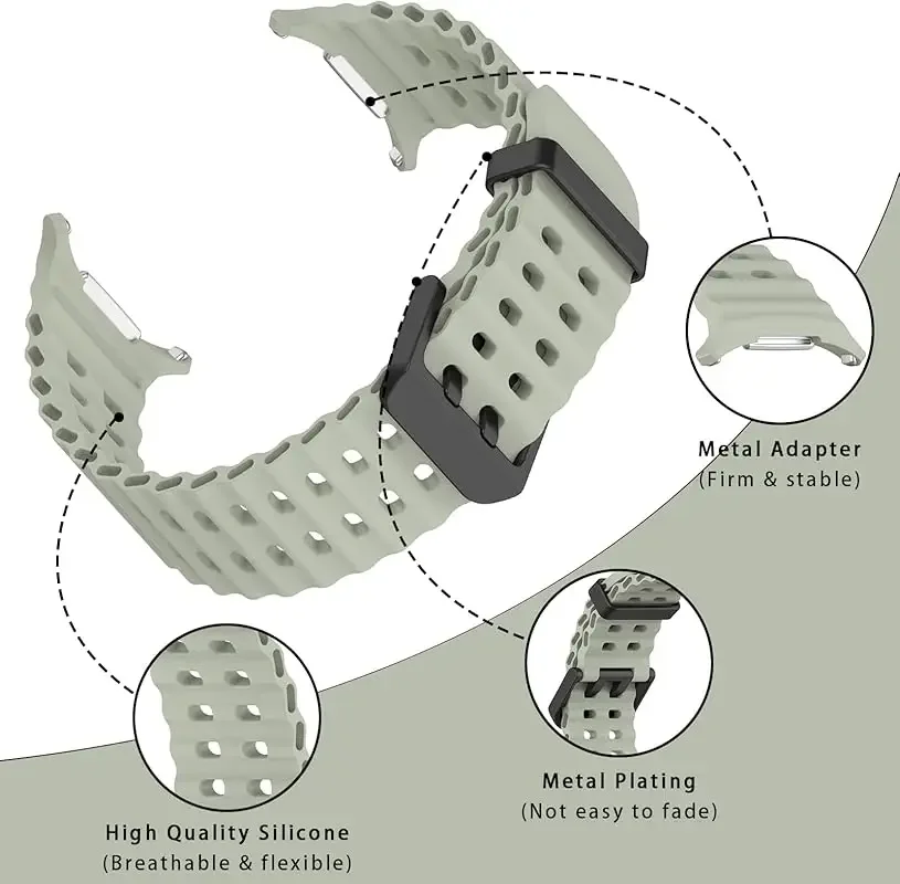 المحيط الفرقة لساعة سامسونج جالاكسي 8 حزام 40 مللي متر 44 مللي متر الرياضة سيليكون سوار كورياpulseira جالاكسي ساعة 8 الكلاسيكية 46 مللي متر حزام #3