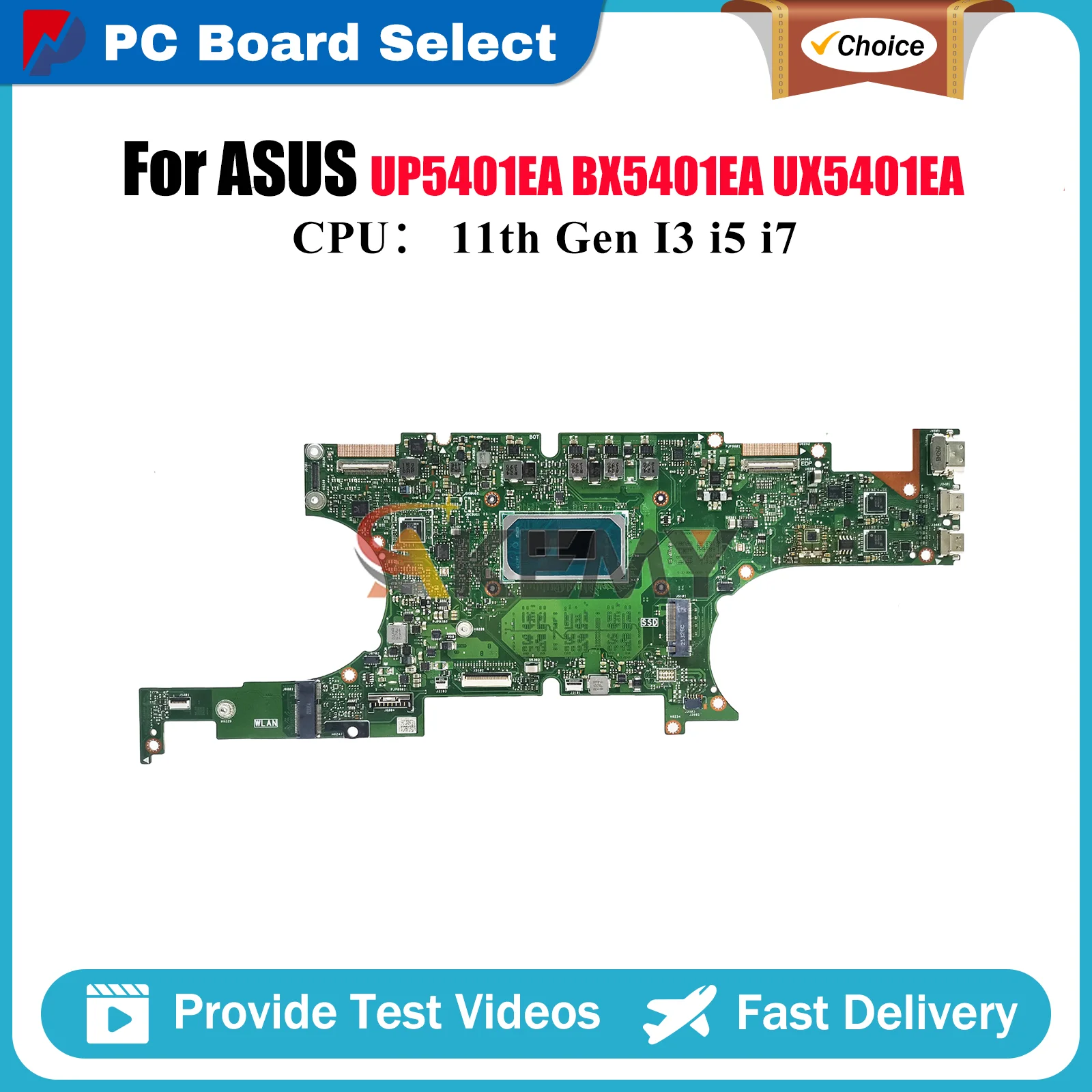 

UX5401EA Laptop Motherboard For ASUS ZenBook UX5401 RX5401EA UX540ZA UP5401EA BX5401EA Notebook Mainboard With 11th Gen I3 i5 i7