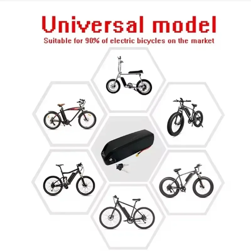 Electric bicycle original 18650 battery 36V 48V 52V 30Ah-50Ah Hailong 18650 motor 250W 350W 500W 750W 1000W 1500W+ charger