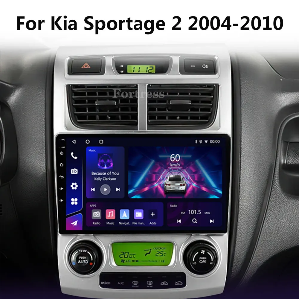 Autoradio voor Kia Sportage 2 2007 2008 2009 Multimedia Speler 2 Din Android 16 Carplay Auto Stereo GPS DVD Head Unit 5G WIFI - afbeelding 2