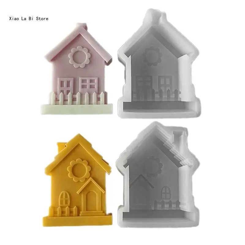 

Versatile Moulds Hand-Making Soap Molds House Shaped Silicone Clay Mould XXFD