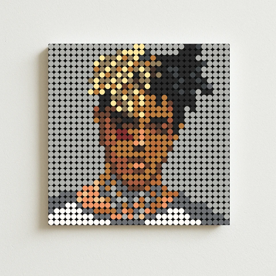 X-XXXTentacion Emo Rap Album Cover Building Blocks Mosaic Pixel