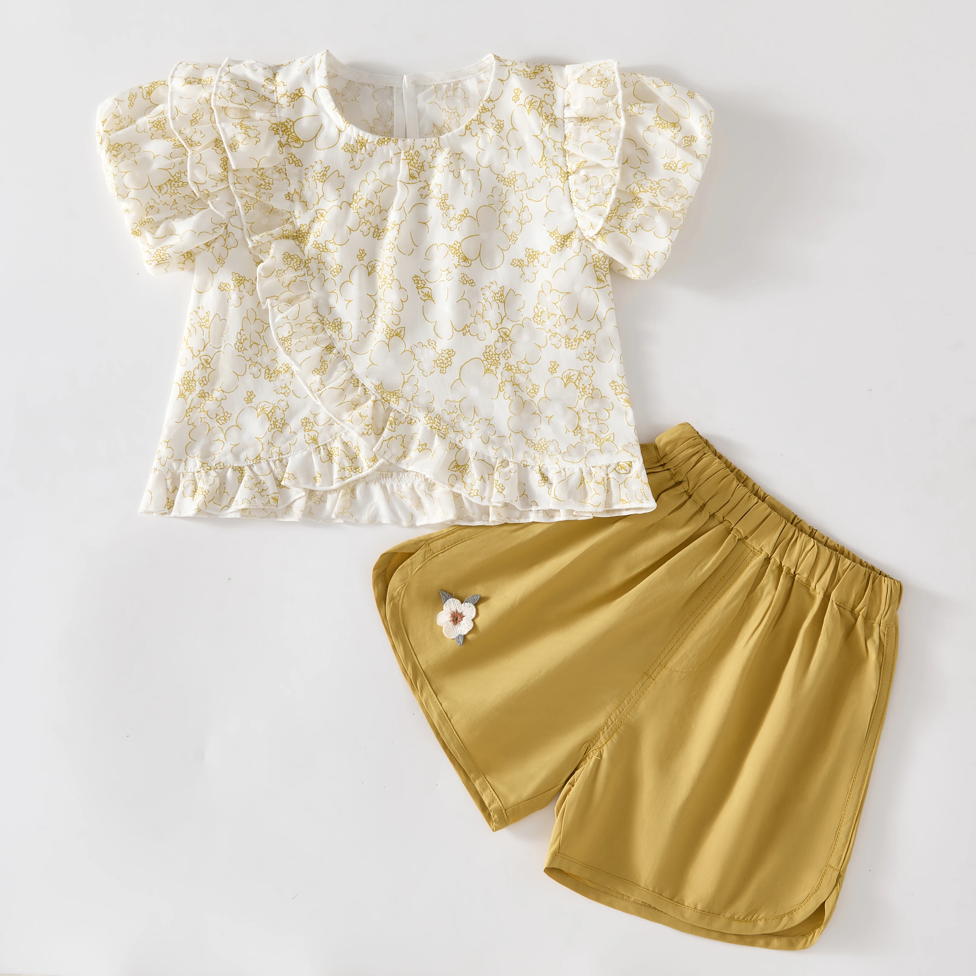 Girls Summer Thin Soft Close-Fitting Air Conditioning Outfit Set Lightweight Cool Design Separate Pieces for Comfortable Wear