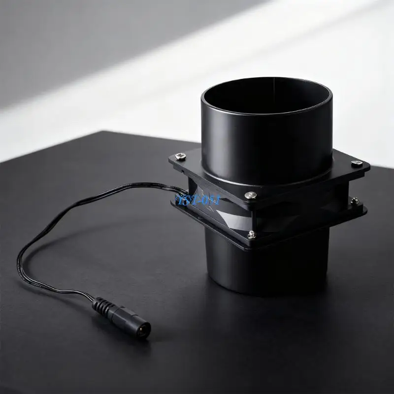 E15A 12V Powered Double Pipe Fan Removable Design for Recreational Vehicle Bathroom Use