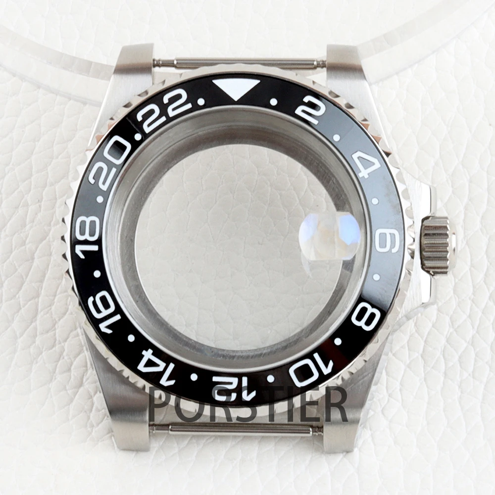 

40mm NH35 Watch Case Sapphire Crystal Polish Water Resistanst For GMT SUB NH34 NH35 NH36 movement 20mm Bracelet stainless steel