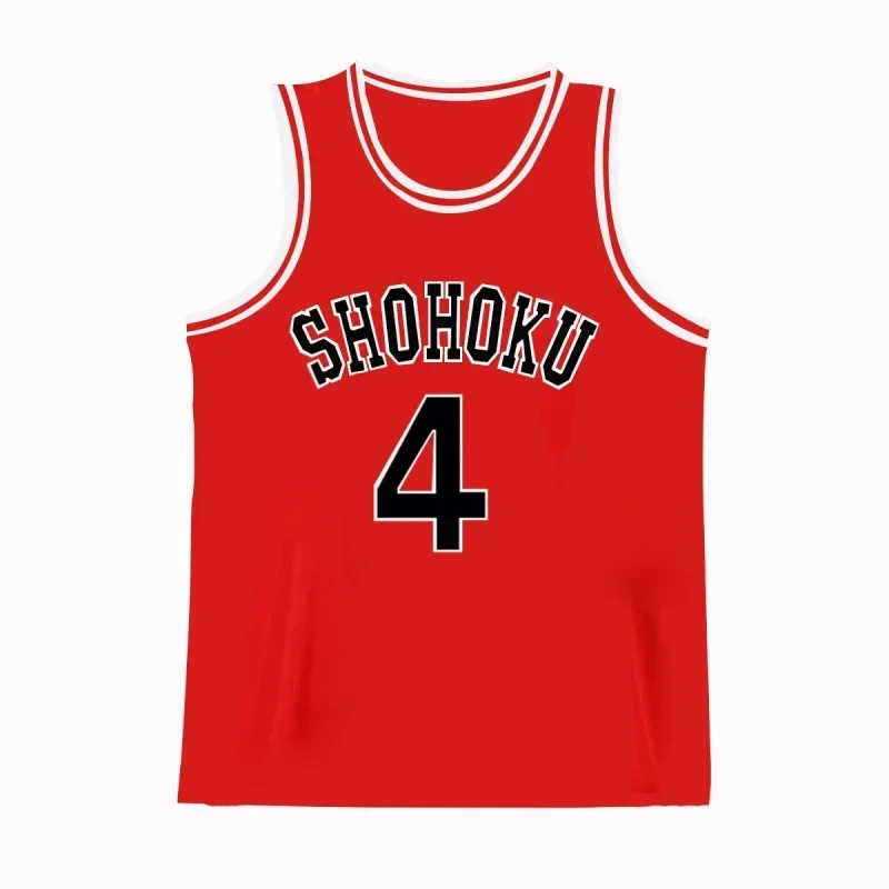 Anime Slam Dunk Jersey Basketball West Shorts Cosplay Shohoku Hanami Sakuragi And Rukawa Sleeveless Summer Sportswear CMM221