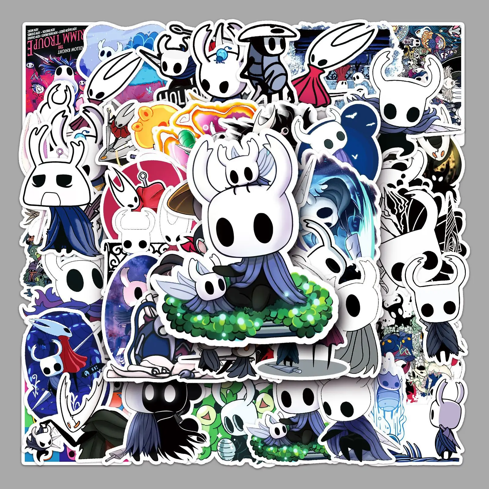 50PCS Hollow Knight Stickers Graffiti Stickers DIY Diary Phone Case Handmade Scrapbook Aesthetic Stickers