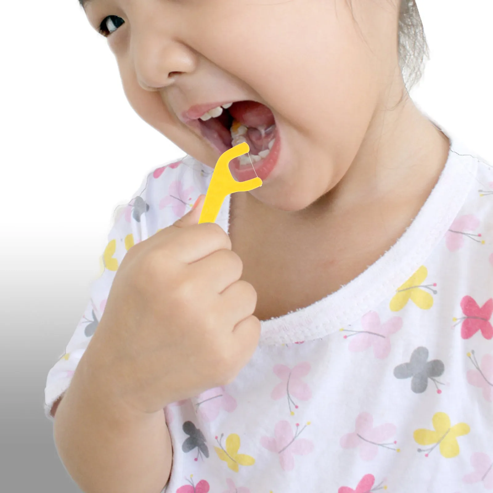 80Pcs Kids Floss Picks Animal Floss Stick Easy to Hold Handle for Small Hands Removes Plaque Food Debris Between