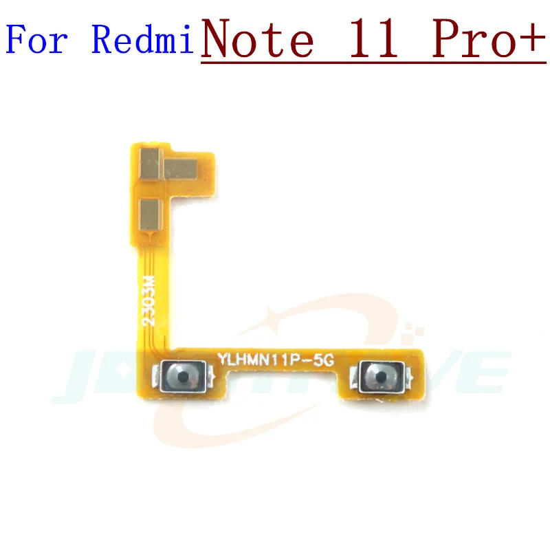 Power On Off Flex Cable For Xiaomi Redmi Note 11 Pro+ 11T 11E 12 Pro+ 12S 4G/5G Volume Key Side Button Mute Switch Spare Parts image 3