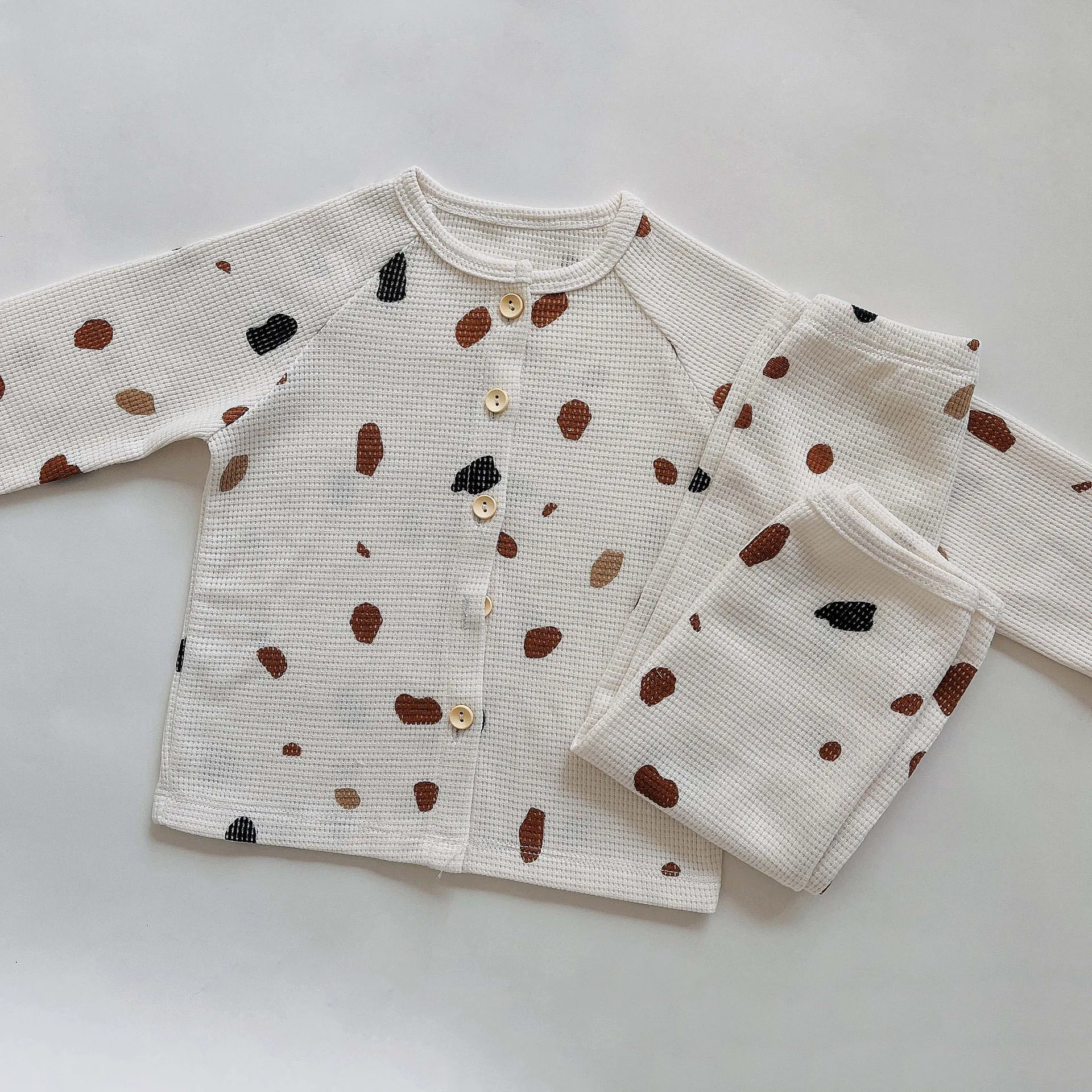 Children Pajamas Set Spring Autumn Cotton Long Sleeve Sleepwear Suits Kids Baby Pajamas Clothing