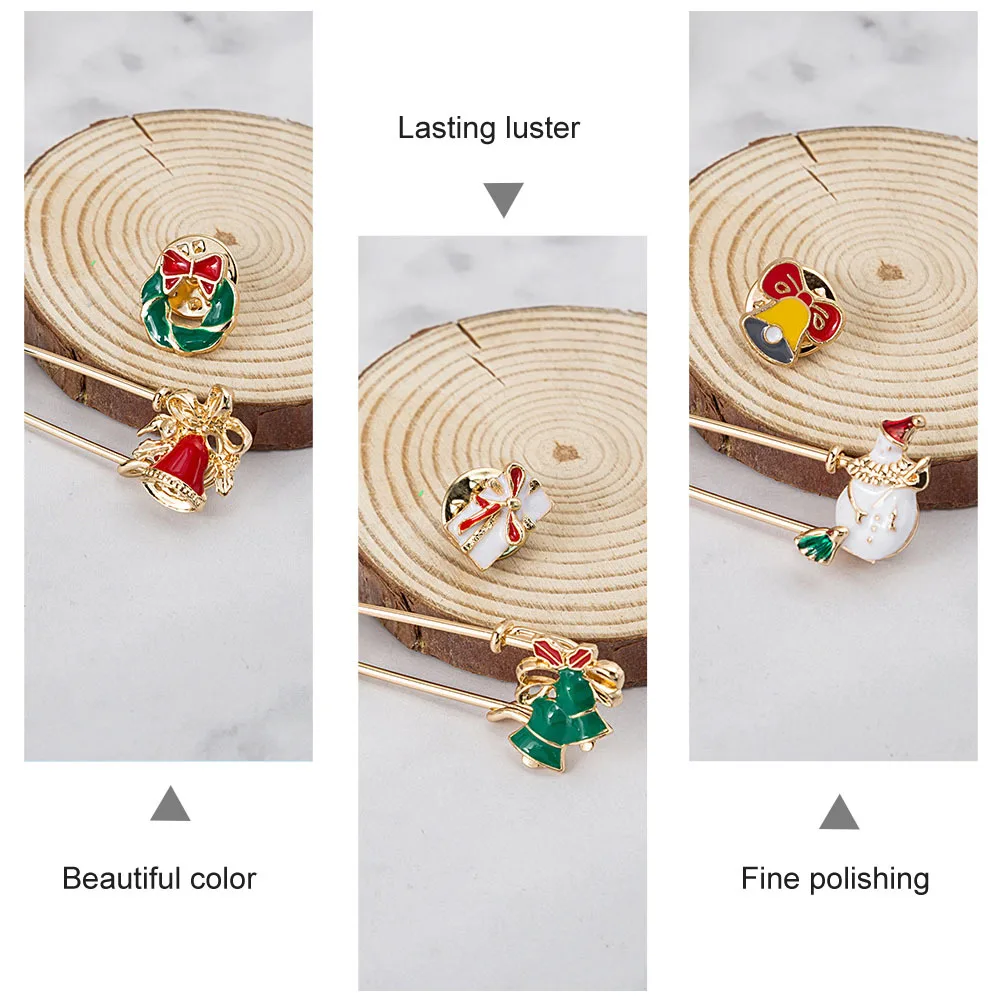 

10Sets Creative Brooches Cute Alloy Suit Breastpin Multipurpose Decorative Pins for Garments Scarfs Hats Alloy Brooch