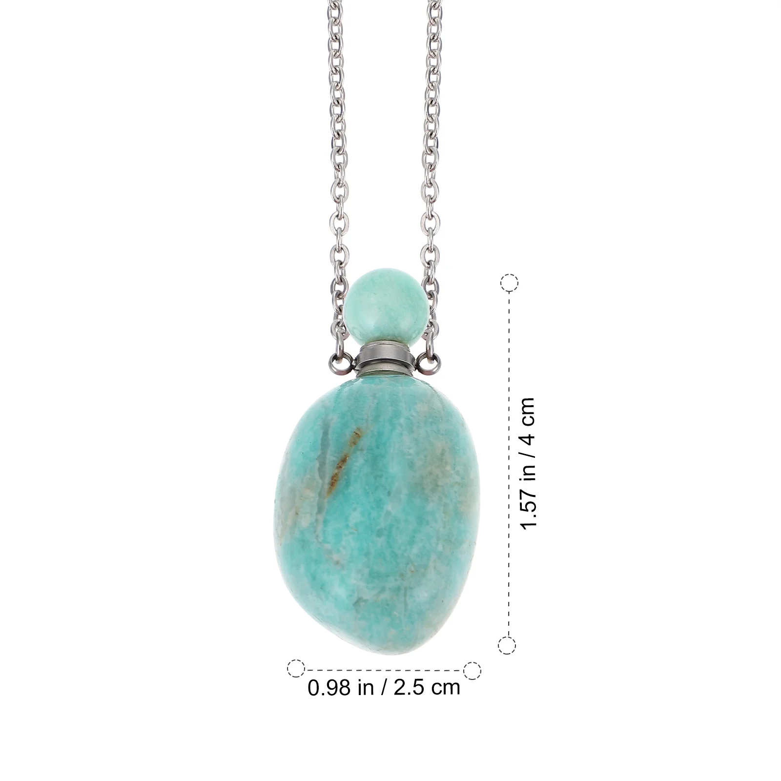 

Rose Quartz Crystal Essential Oil Pendant Perfume Bottle Necklace Aromatherapy Diffuser Pendant Wishing Bottle Jewelry