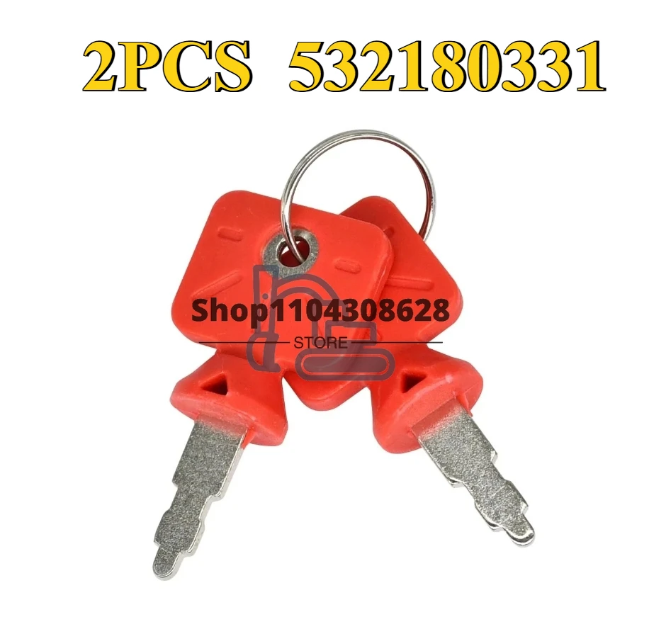

2 шт. 532180331 ключ зажигания подходит для 65021ES 65022ES для газонокосилки Husqvarna 67521HVE 67522ES 7021RES 87521RES