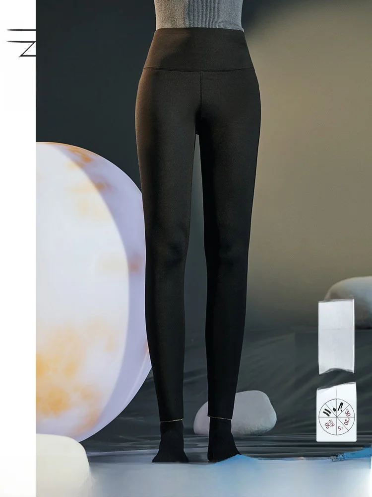 

Утягивающие брюки для йоги с высокой талией, термобелье, повседневные женские базовые брюки, дышащие, удобные, зимние, Новое поступление