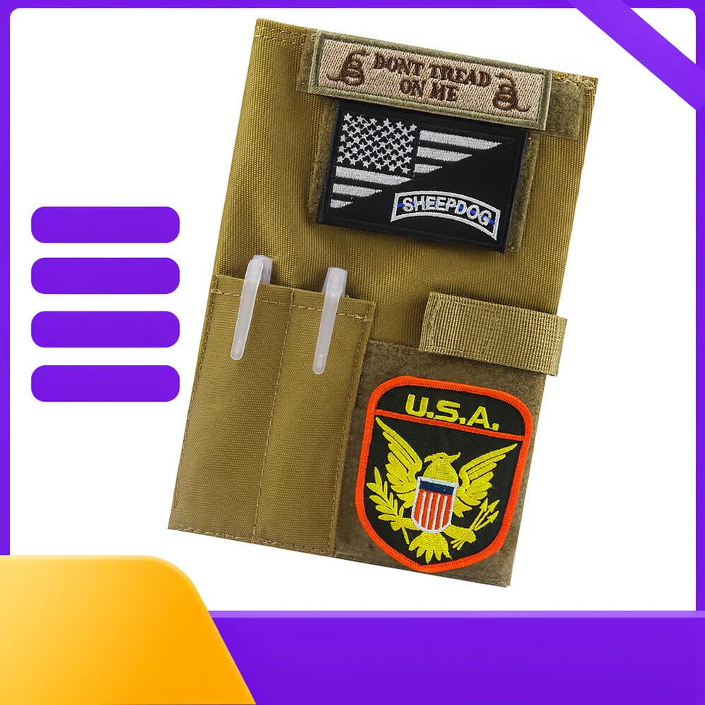 Waterproof Tactical Journal Protector Oxford Cloth Notebook Case Outdoor Sports Field Accessory Travel Gear