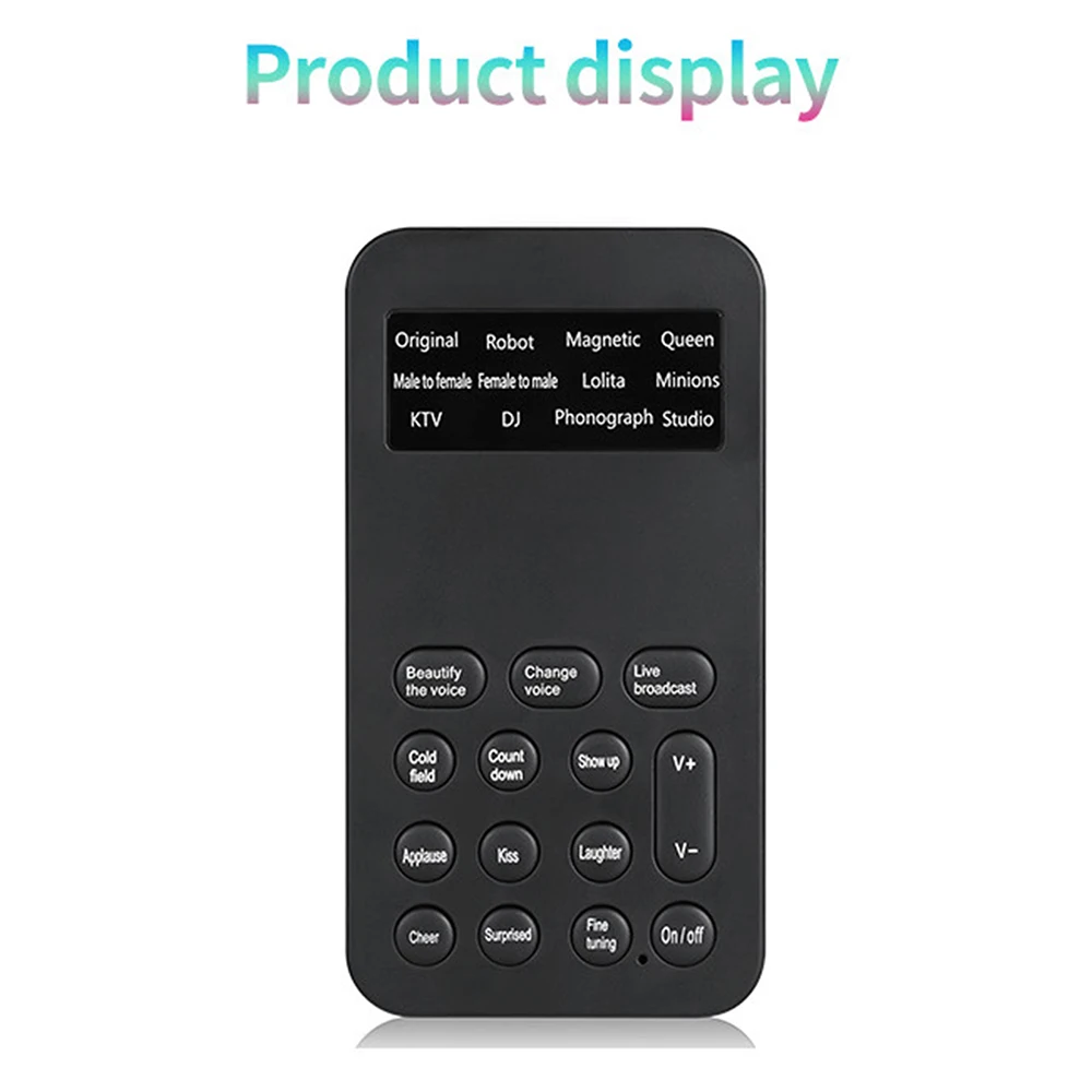 New Voice Changer Mini Portable 8 Voice Changing Modulator with Adjustable Voice Functions Phone Computer Sound Card Mic Tool