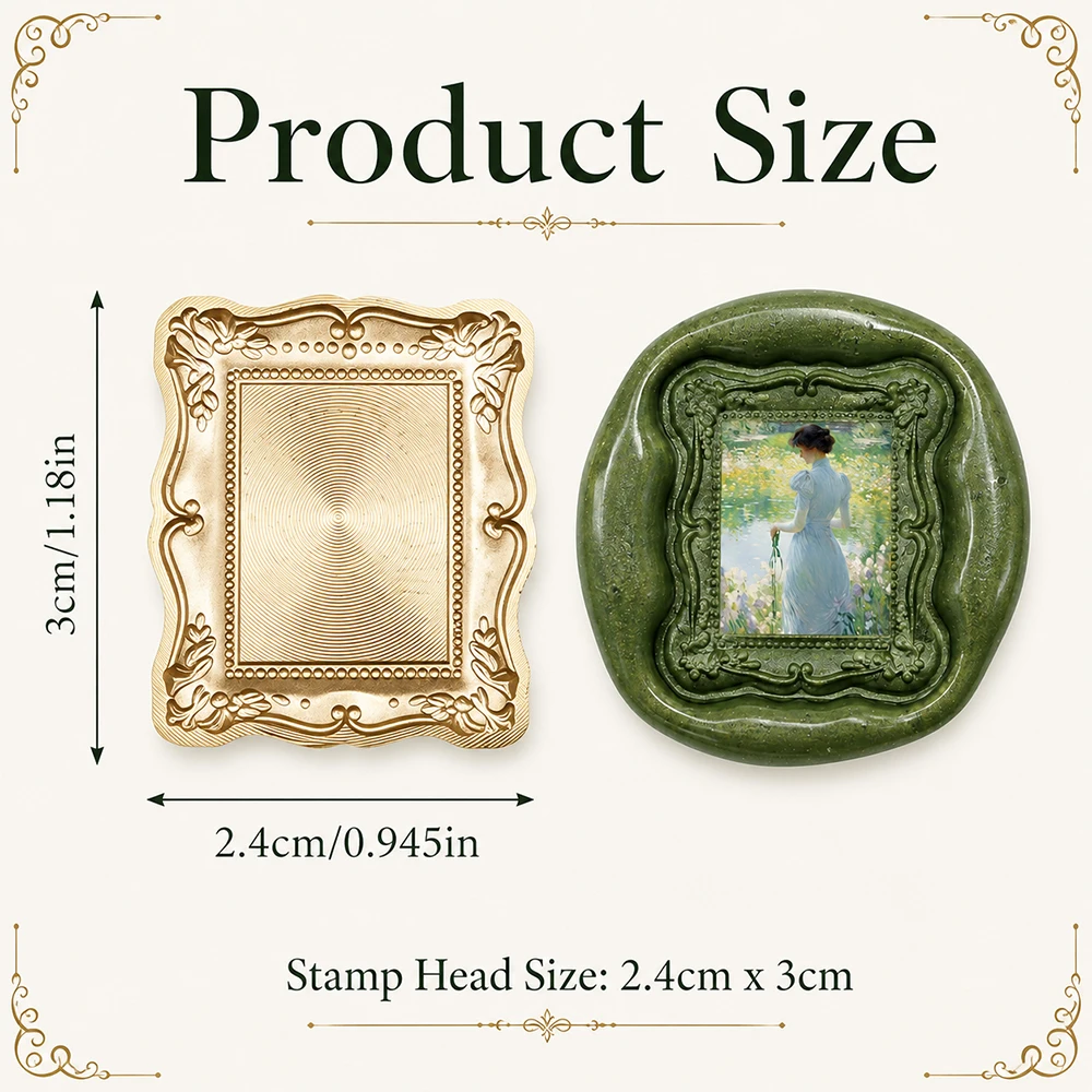 3D Embossed Frame Relief Carvi - Wax Seal Stamp Set ulasan dan harga