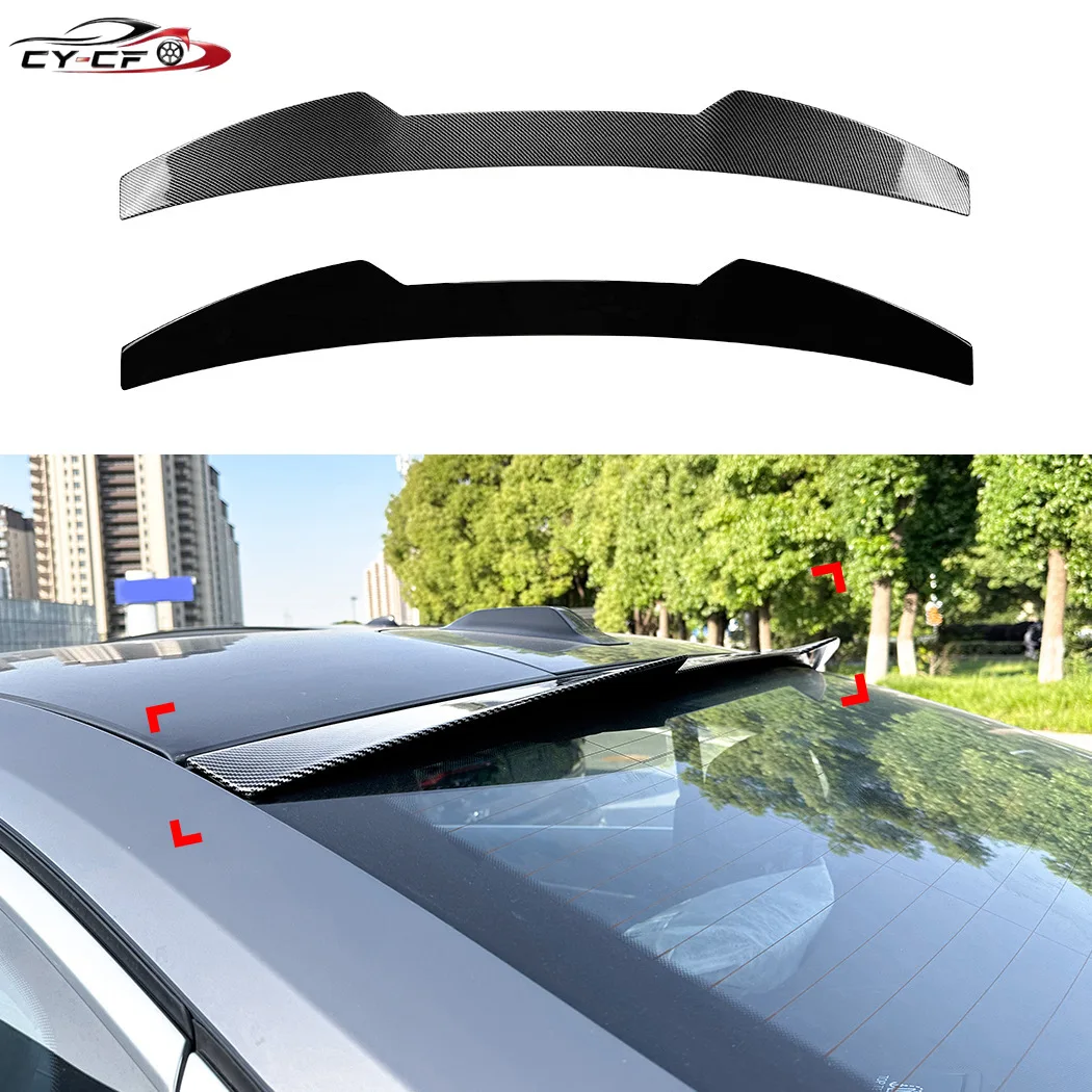 Alerón central trasero para BMW Serie 5 i5 G60 2024-2026, acabado negro brillante/aspecto carbono, kit de carrocería para portón trasero/techo