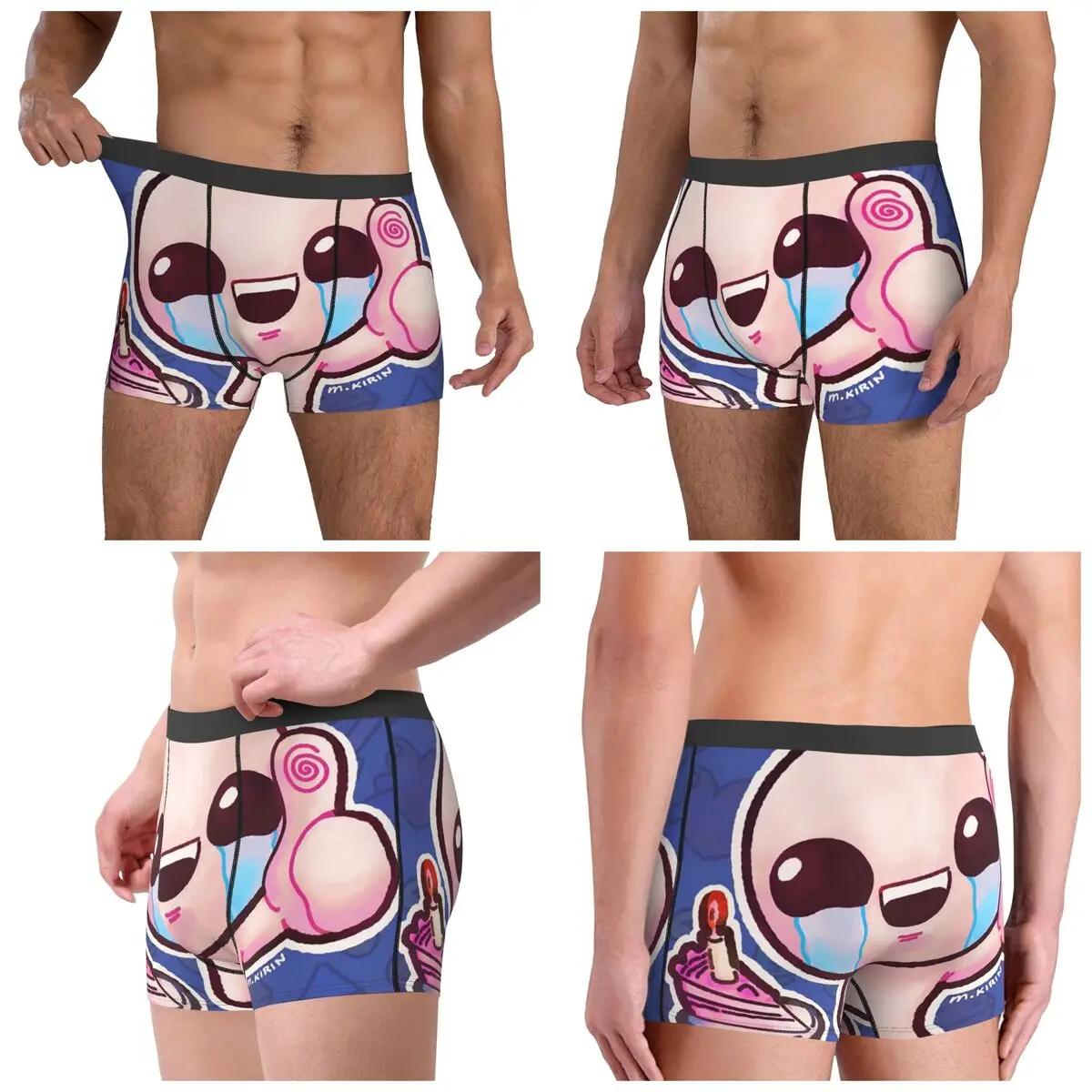 Boxer Underpants Shorts Isaac Pixel Panties Male Comfortable Underwear for Homme Man Boyfriend Gift