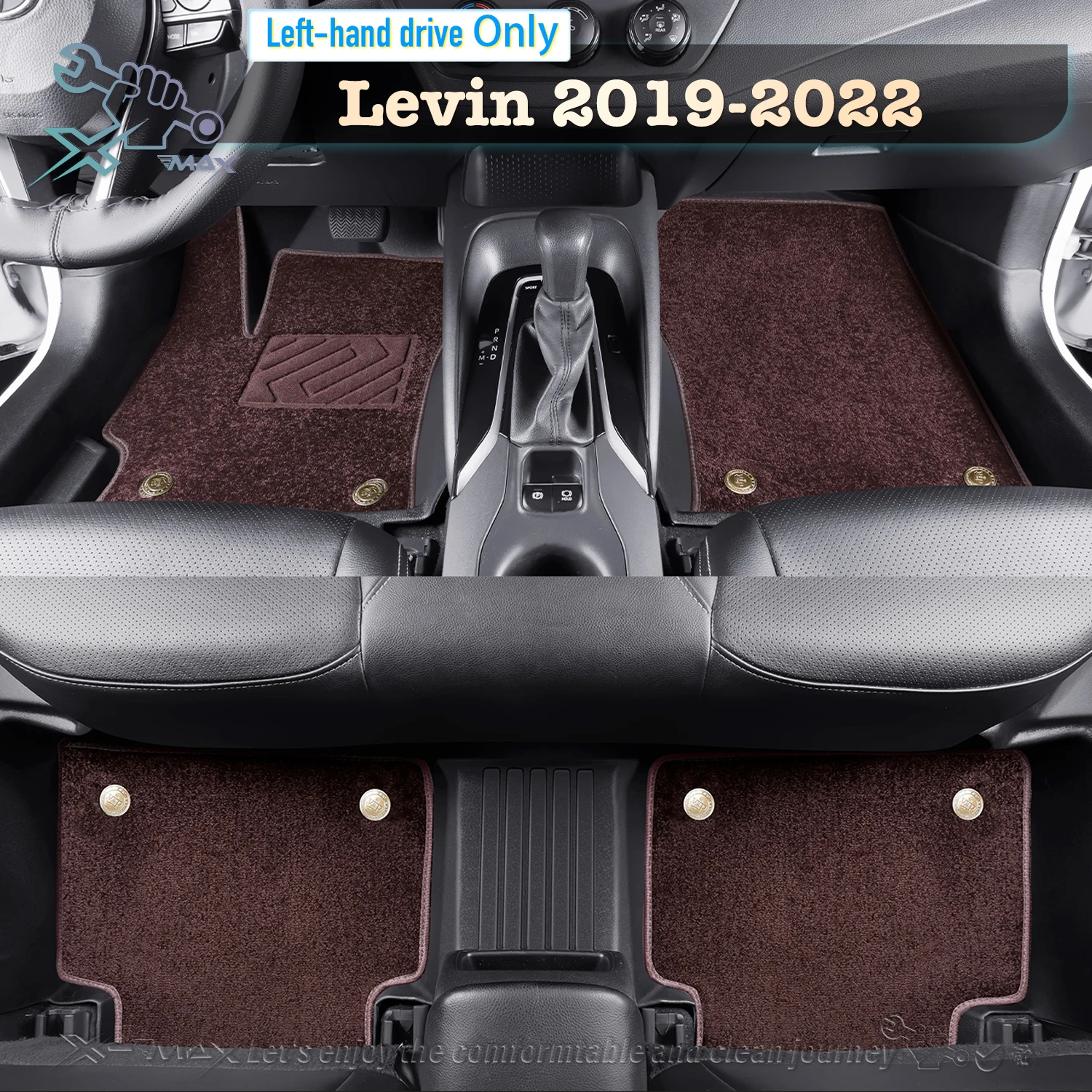 

Left-hand Drive Car Floor Mat For Toyota Levin 2019-2022 Full Surround Foot Mat Automotive Floor Mat Floor Liner Water-proof Mat