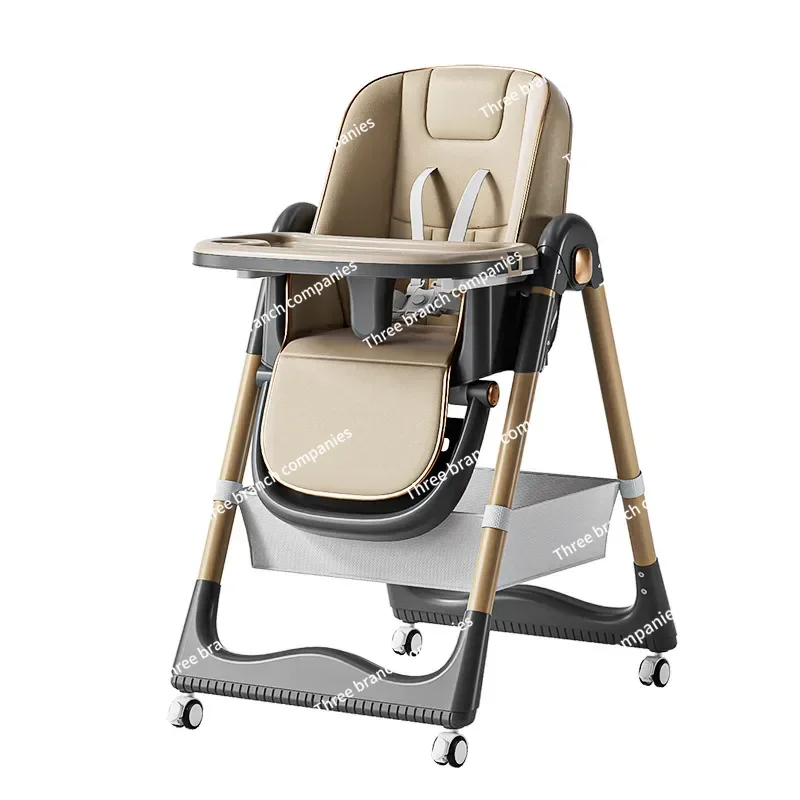 

New Kids Highchair Children's Dining Chair Baby Eating Foldable Seat Multifunctional Lift Table