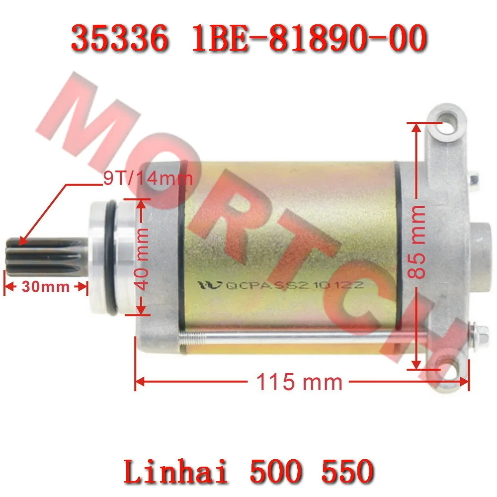 

Starter Motor 35336 1BE-81890-00 For Linhai ATV 500D 500-D M550 EFI M550L