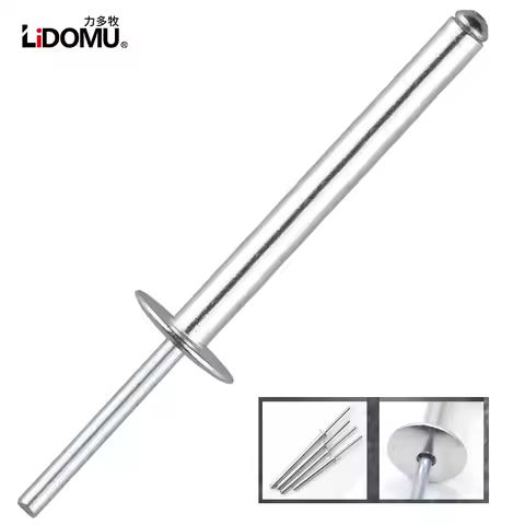 10pcs 6.0mm 6.4mm 8.0mm extra long large flange head aluminum blind rivet