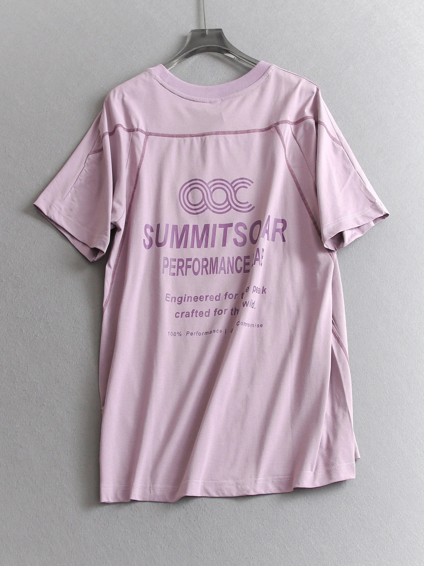 Quick Dry Breathable round Neck Short Sleeve T Shirt Couple Style Running Outdoor Mountain Sportswear Polyester Fiber Printed