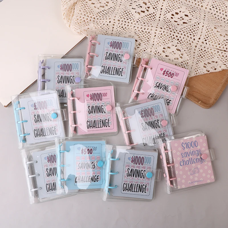 Geldbesparing Uitdaging Bindmiddel Waterdichte Pvc-Besparingen Daagt Bookmini Budget Binder Notebook Geldbesparing Uit