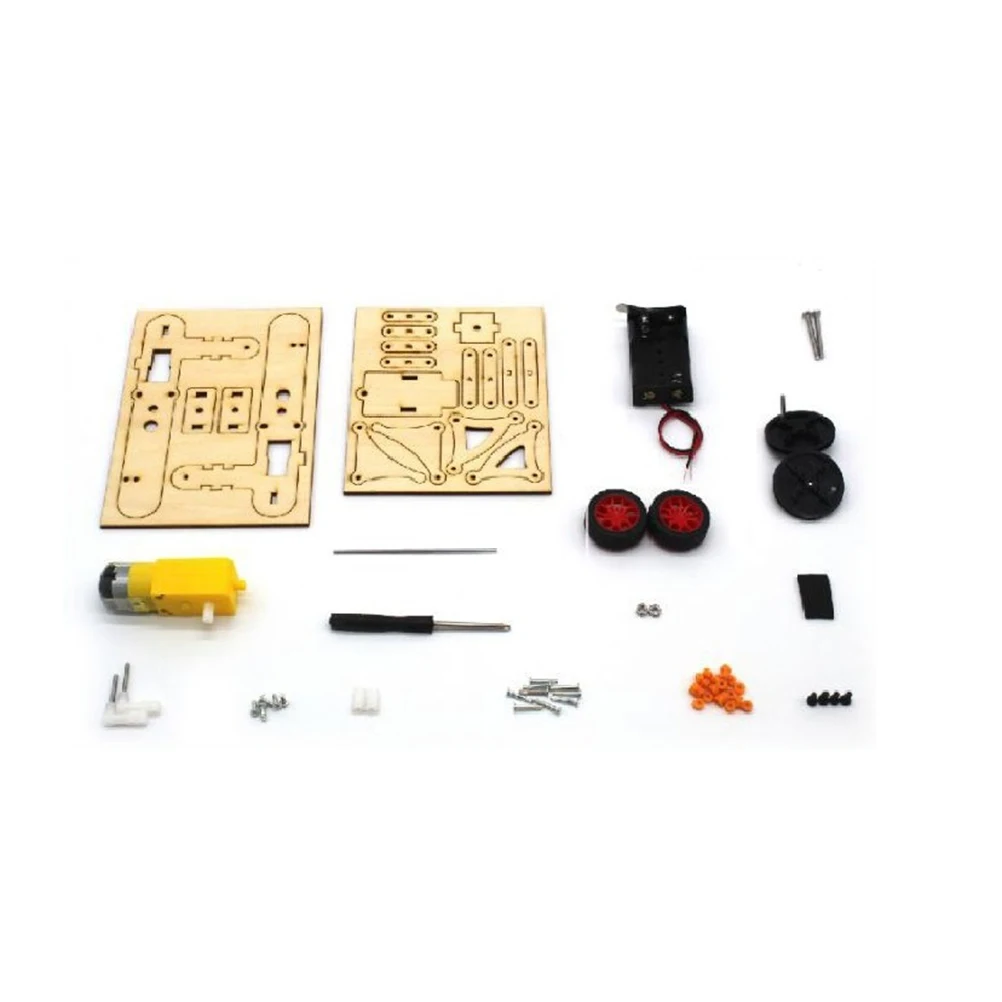 

Diy Assembly Robot Educational Wooden Science Experiment Kit Craft Material Set No Color
